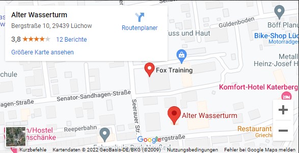 google-map-fox-training-luechow-karte-standort